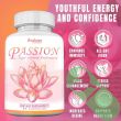 Front label of Zealous Passion Female Enhancement highlighting hormone balance and energy boost

