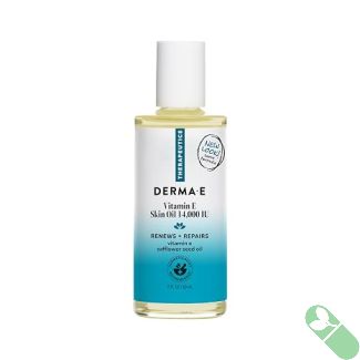 "Derma E Vitamin E Skin Oil 14,000 IU 2oz vegan oil for face and body moisture"
