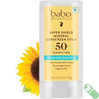 Babo Botanicals Super Shield Mineral Sunscreen Sport Stick SPF50