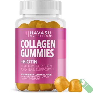 "Havasu Collagen Gummies packaging emphasizing daily beauty support"

