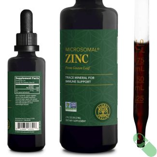 Global Healing Plant Based Liquid Zinc 2 Oz Immune Support Vegan