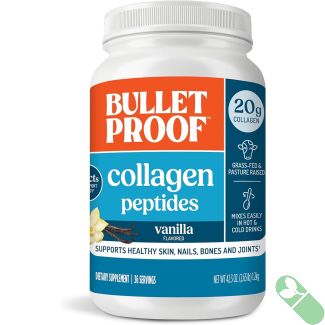 Bulletproof Keto Friendly Collagen Protein Powder 42.3 oz vanilla flavor in labeled container