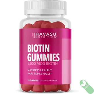 Chewable biotin gummies supplement 10000mcg vitamin B7 for skin hair and nail health