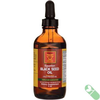 African Red Tea Organic Egyptian Cold Pressed Black Seed Oil 4 Oz
