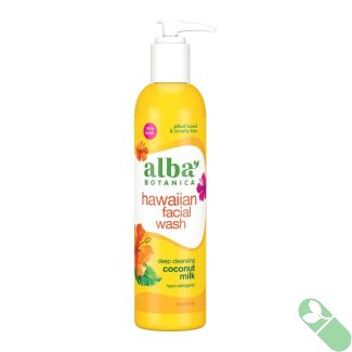 Alba Botanica Hawaiian Facial Wash Deep Cleansing Coconut Milk 8 Oz
