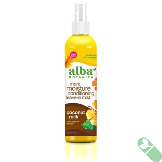 Alba Botanica Mega Moisture Conditioning LeaveIn Mist Coconut Milk 8Oz