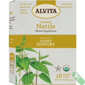Alvita Organic Nettle Tea Herbal Joint Support 16 Bags