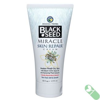Amazing Herbs Black Seed Miracle Skin Repair Cream Awaken Rough Dry