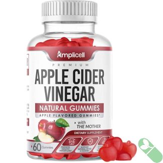 Amplicell Apple Cider Vinegar 60 Gummies Immunity Detox Supplement