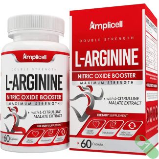 Amplicell Double Strength L Arginine Nitric Oxide Booster 60 Caps