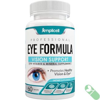 Amplicell Eye Formula bottle front label – 60 capsule vision support supplement
