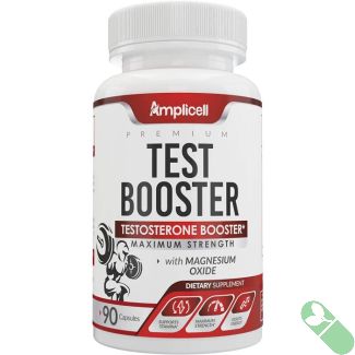Amplicell Testosterone Booster Max Strength Magnesium Oxide 90 Caps