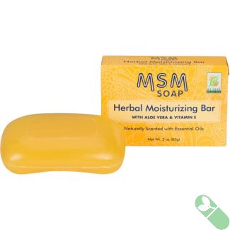 At Last Naturals MSM Soap Herbal Moisturizing Bar Aloe Vera Vitamin E