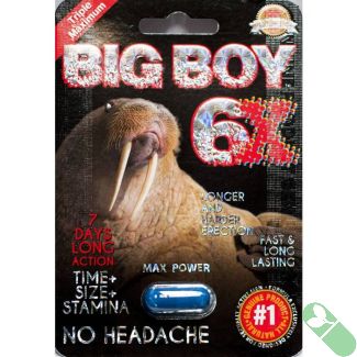 Big Boy 6x Max Power 7 Days Enhancement For Men 1 Pill