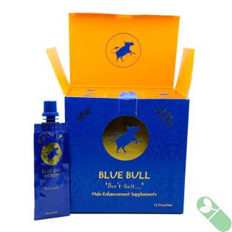 Blue Bull Extreme male enhancement supplement blue retail packaging