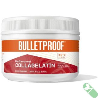 Bulletproof Unflavored Collagelatin 16 Oz Keto Friendly Supplement