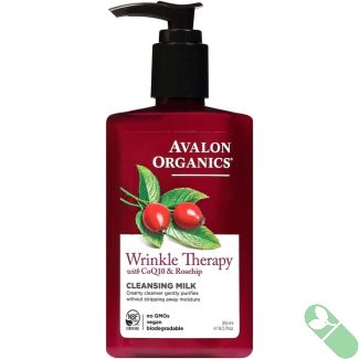 Cleansing Milk Wrinkle Therapy CoQ10 & Rosehip 8.5 Oz Avalon Organics