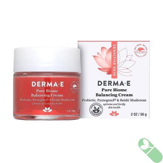 Nourish and soothe your skin with Derma E Pure Biome Balancing Cream, enriched with probiotics and natural extracts for sensitive skin.