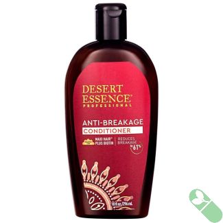 "Keratin and provitamin B5 enriched Desert Essence Anti-Breakage Conditioner 10oz"

