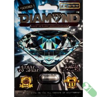 "Diamond 4000 5 Stars Power Male Sexual Enhancement Pill 4000mg bottle with clear label"

