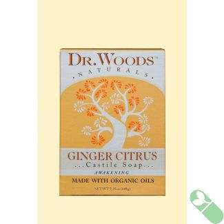 Dr. Woods Moisturizing Ginger Citrus Bar Soap 5.25 Oz Organic Oils