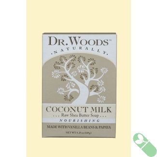 Dr. Woods Nourishing Coconut Milk Raw Shea Butter Soap 5.25 Oz