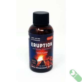 Eruption 35000mg Male Enhancement Grape Flavor Drink 2 Fl Oz Shot