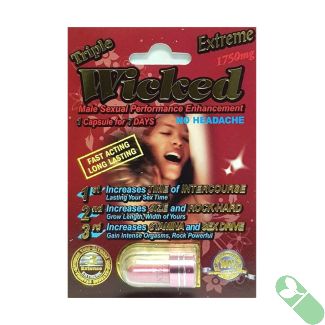 Experience a week of enhanced sexual vigor with Extreme Triple Wild Enhancement Capsule, delivering prolonged effects from a single pill