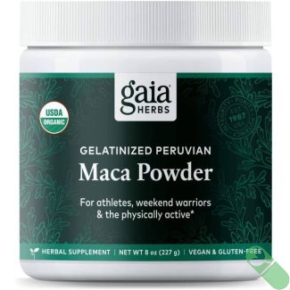 Gaia Herbs Gelatinized Peruvian Maca Powder 8 Ounce Herbal Supplement