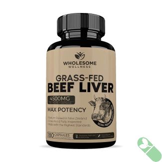 Maximize your health with Wholesome Wellness's Grass-Fed Beef Liver Capsules, derived from the pristine pastures of New Zealand, rich in natural vitamins.