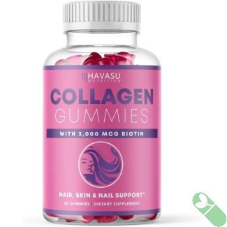 "Havasu Collagen Gummies packaging emphasizing daily beauty support"

