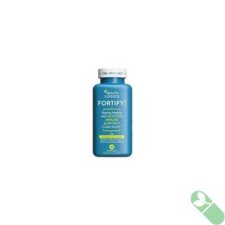Health Logics Fortify Vitamin C + Zinc Immune Support 60 capsules front label daily immune booster

