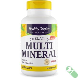 Healthy Origins Chelated Multi Mineral 120 Veggie Caps High Absorption