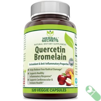 Herbal Secrets Quercetin Bromelain 120 Veggie Capsules Immune Health