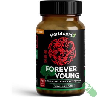 Herbtopia Forever Young Anti Aging Beauty Supplement 60 Veggie Caps