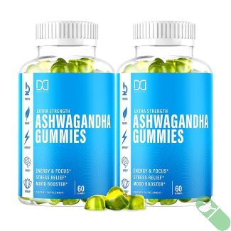 Extra Strength Ashwagandha Gummies by Dakota for enhanced energy and improved stress management in a vegan-friendly formula.