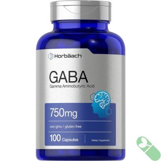 Quick release capsules of Horbaach GABA 750mg supplement