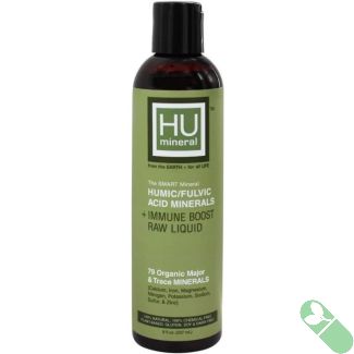 HU Humic Fulvic Acid Minerals Immune Boost Raw Liquid 8 Oz Plant Based