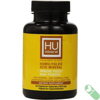 HU Humic Fulvic Acid Minerals Immune Boost Raw Powder 60 Veggie Caps