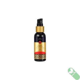 "Sensuva Hybrid Personal Moisturizer Strawberry 2 oz bottle with black and gold pump"

