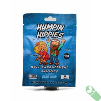 Humpin Hippies male enhancement herbal gummies 725 mg per piece 10 doses