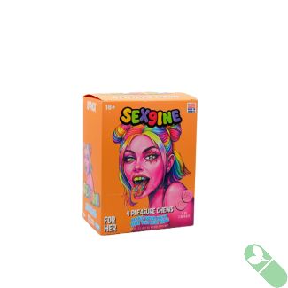Sex9ine For Her 4 Pleasure Chews Pink Lemonade dietary supplement retail pack