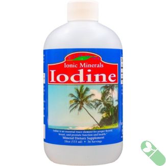 Iodine Dietary Supplement 18 Oz Eidon Ionic Minerals Sugar Free