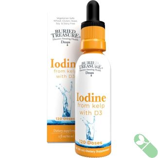 Iodine Drops 120 Doses Immune Health Support Buried Treasure