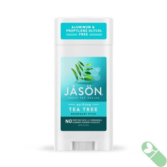 Jason Purifying Tea Tree Deodorant Stick 2.5 Oz No Baking Soda Vegan