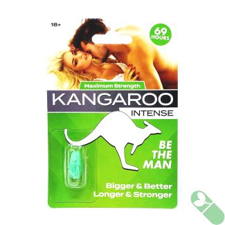 Kangaroo Intense male enhancement tablet offering maximum strength for increased stamina and confidence in intimate moments.
