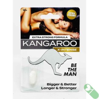 "Kangaroo White Extra Strong X herbal blend ingredients on label"

