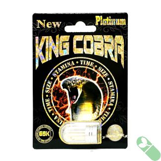 Experience regal performance with King Cobra Enhancement Capsule, a potent mix for legendary stamina and size.