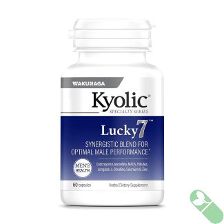 Optimize male vitality with Kyolic Lucky 7's unique blend of herbal ingredients for peak physical performance.