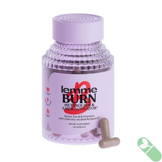 Lemme Burn Metabolism Boosting Supplement in a 60 Capsule Bottle